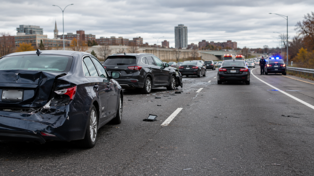 Airbag and seatbelt injuries after a crash